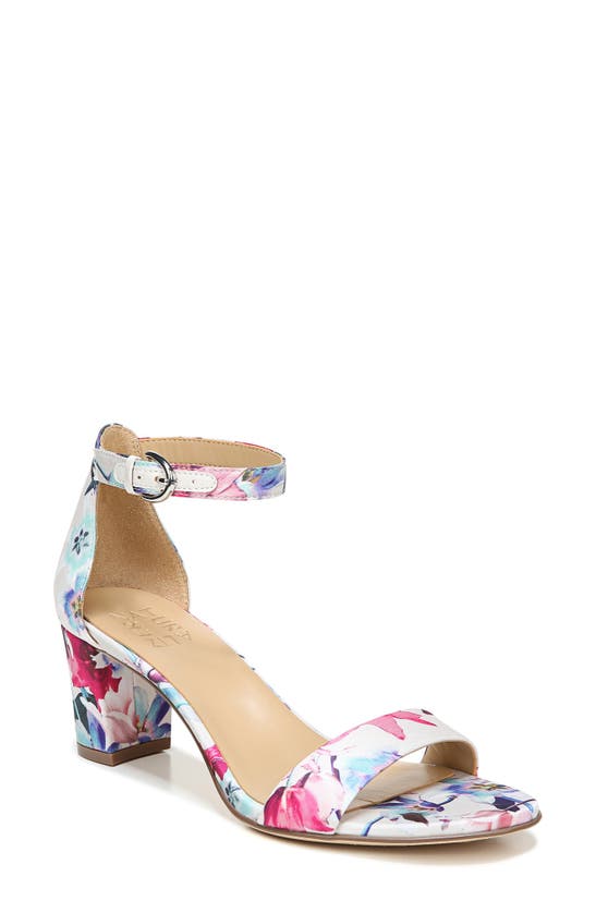 Naturalizer True Colors Vera Ankle Strap Sandal In Pink Floral Fabric