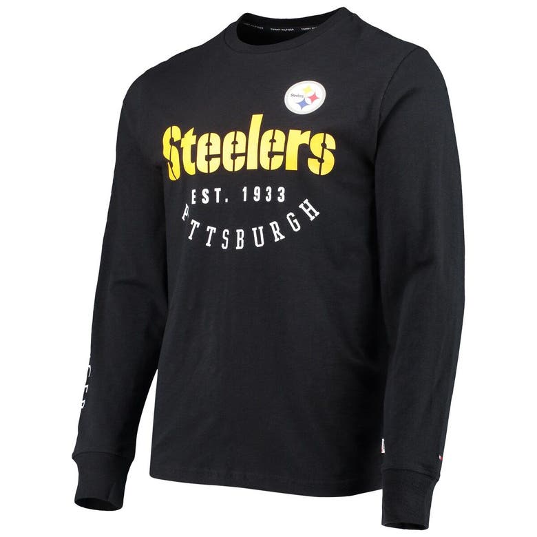 Tommy Hilfiger Black Pittsburgh Steelers Peter Long Sleeve T-shirt