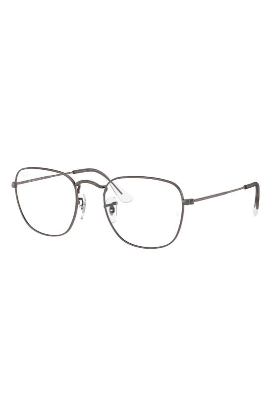 Shop Ray Ban Ray-ban Frank 54mm Square Optical Glasses In Gunmetal