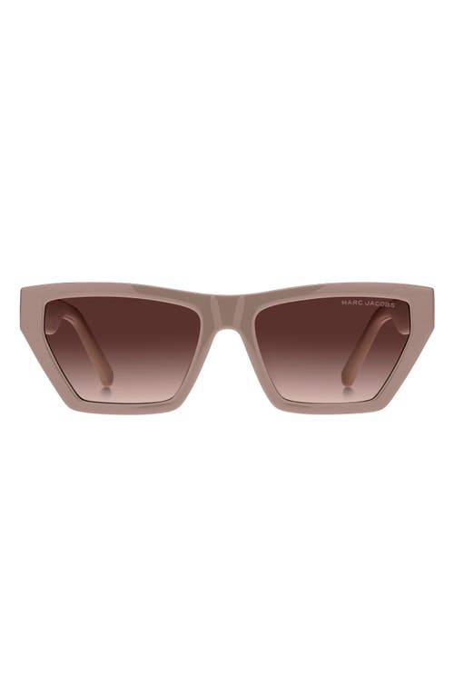 Marc Jacobs 55mm Gradient Cat Eye Sunglasses In Brown