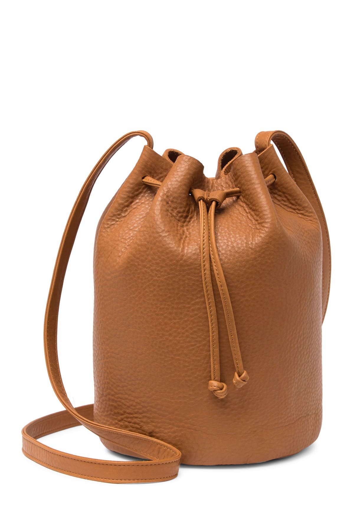 baggu leather drawstring purse