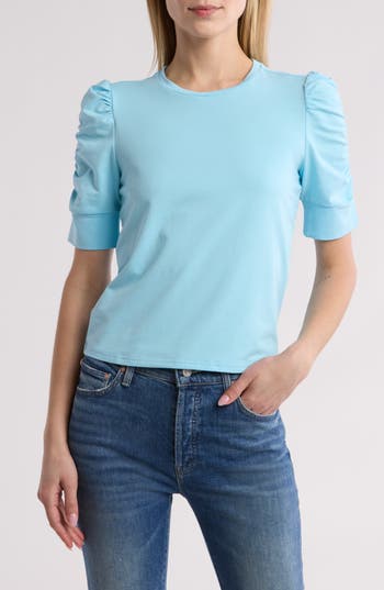 WALTER BAKER WALTER BAKER SKIPPY RUCHED SLEEVE T-SHIRT
