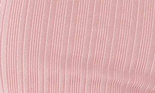 O'neill Juniors' Mizi Asymmetric Ribbed Metallic One-piece Swimsuit In Rose Eleg