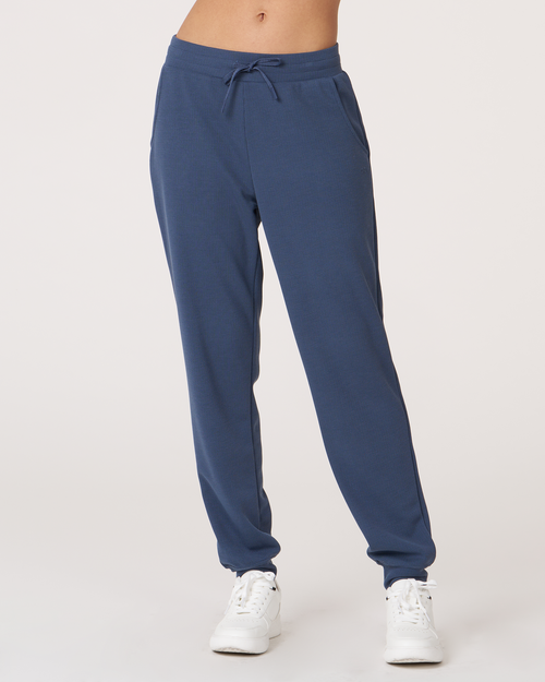 Shop Rebody Active Retreat Waffle Jogger 28.5" In Navy