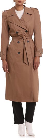 Avec Les Filles Belted Raglan Sleeve Twill Trench Coat | Nordstrom