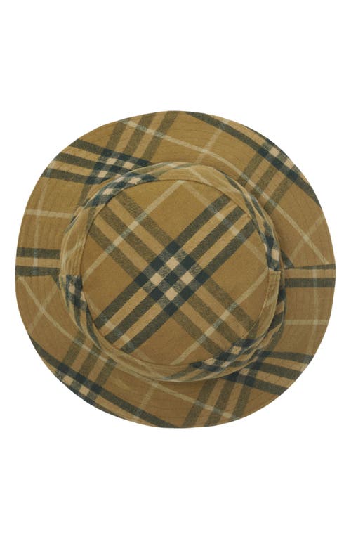 BURBERRY BURBERRY CHECK BRUSHED COTTON TWILL BUCKET HAT 