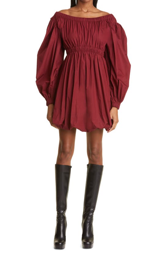 ULLA JOHNSON MARTINE LONG SLEEVE COTTON DRESS