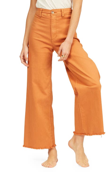 orange pants for women