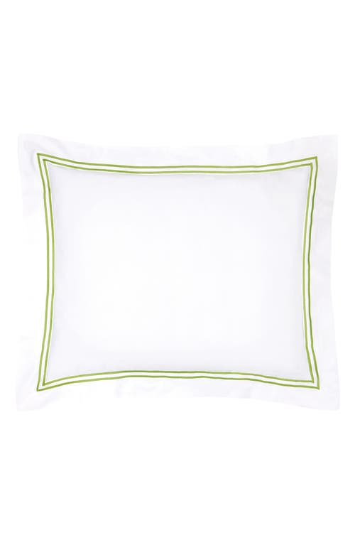 Shop Sferra Grande Hotel Sham In White/fern