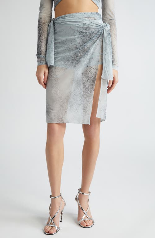 Knotted Waist Skirt in Spray Grey