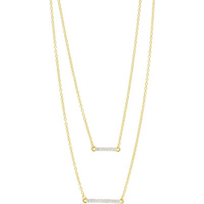 Freida Rothman Radiance Double Pendant Necklace