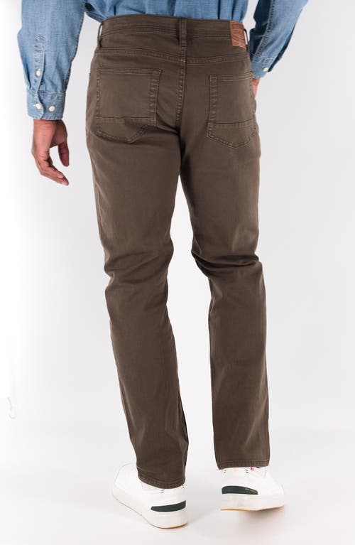 Devil-dog Dungarees Athletic Fit Stretch Jeans In Dark Roast