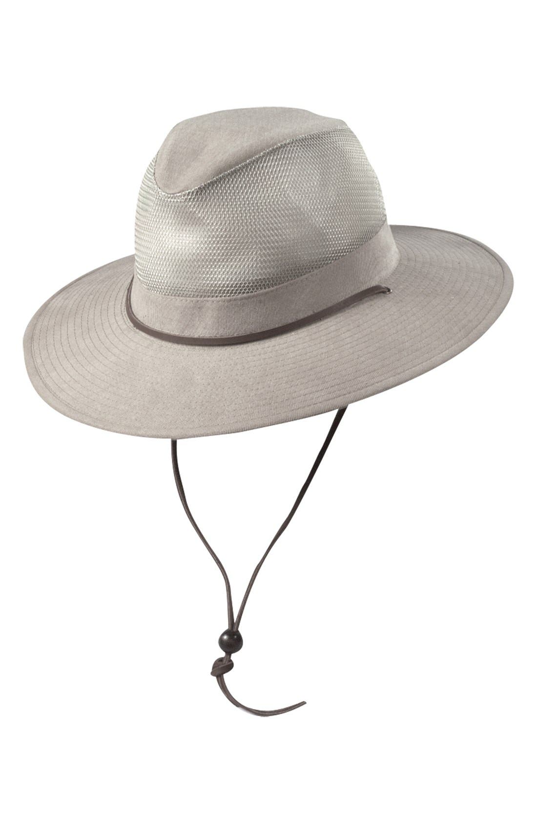 UPC 016698908726 product image for Men's Dorfman Pacific Brushed Twill Safari Hat - Brown | upcitemdb.com