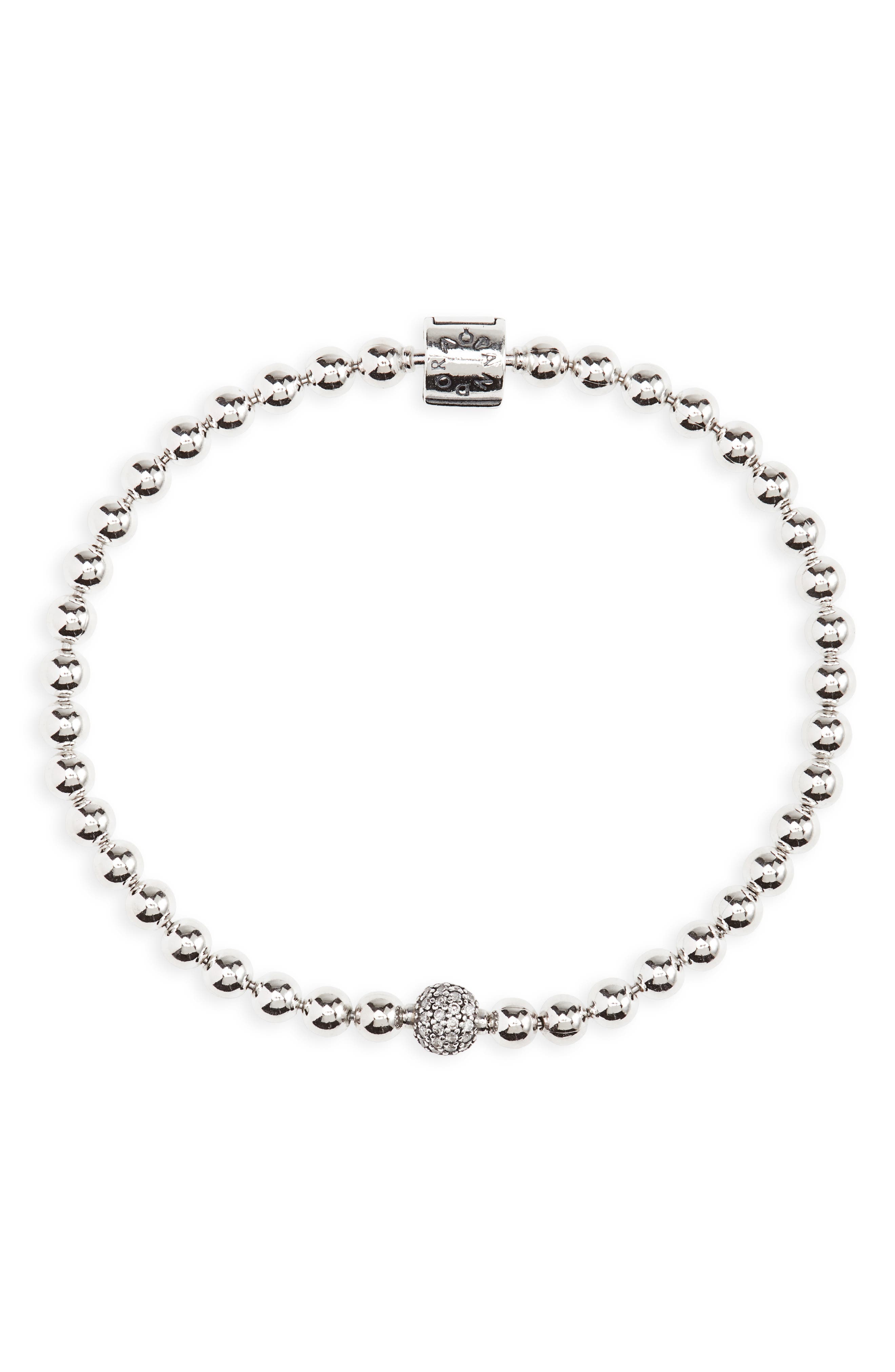 PANDORA Beads & Pave Bracelet Size 19 - 598342CZ-19