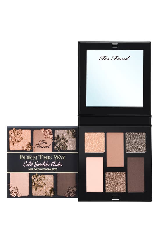 Shop Too Faced Born This Way Mini Eyeshadow Palette In Cold Smolder Nudes