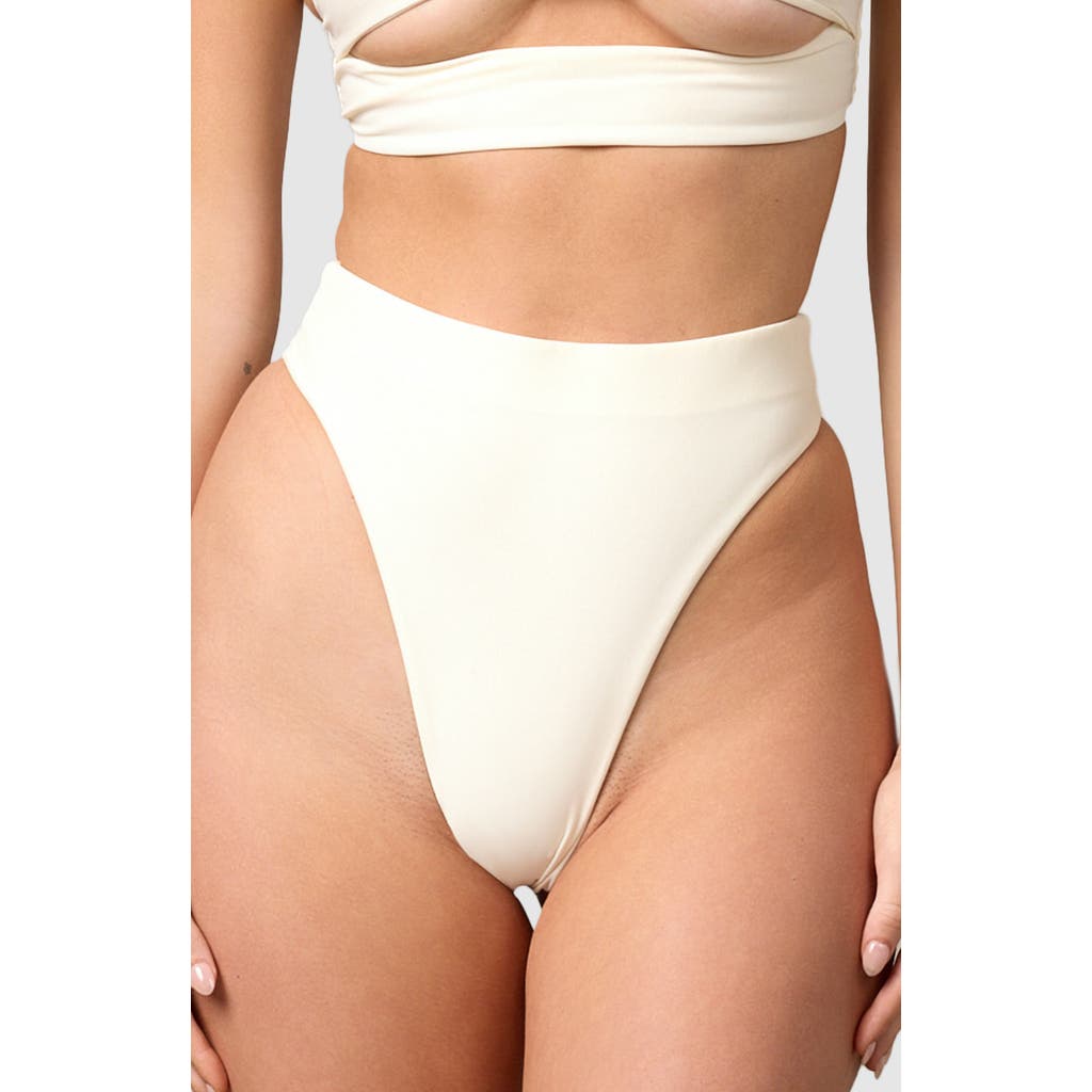 Mbm Swim Wish Bikini Bottom In Cream