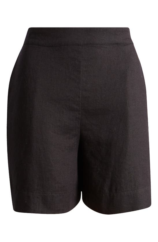 Shop Masai Copenhagen Pinjaba Linen Shorts In Black