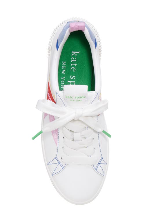 Kate Spade Signature Sneakers In True White/n Str Mlti
