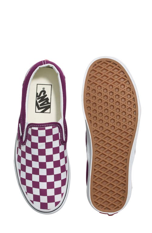 Shop Vans Classic Slip-on Sneaker In Suede Dark Purple