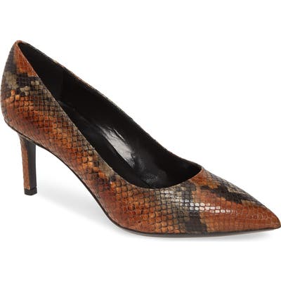 Aquatalia Melina Weatherproof Pointy Toe Pump, Brown