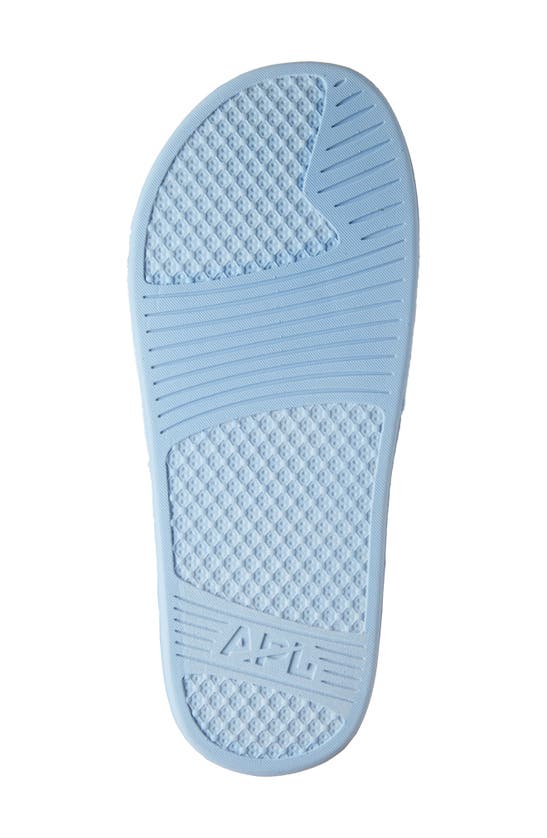 Apl Athletic Propulsion Labs Big Logo Techloom Knit Sport Slide In Ice Blue