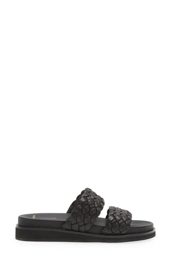 Shop Frankie4 Malone Weave Slide Sandal In Black Weave