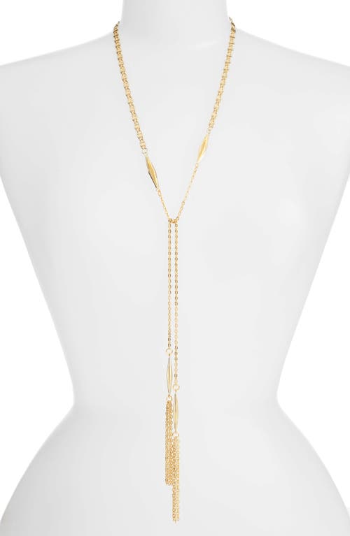Karine Sultan Lariat Necklace in Gold