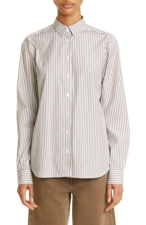 Women's Grey Button Up Tops | Nordstrom