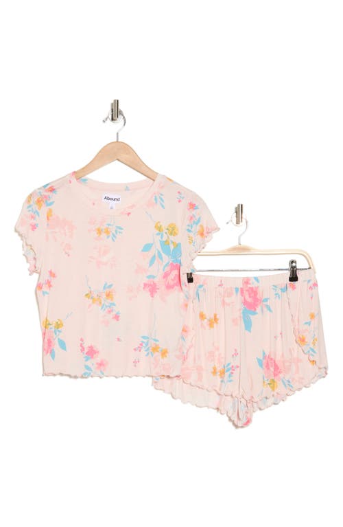 Shop Abound Dreamy Short Pajamas In Pink Peony Bud Summerbloom