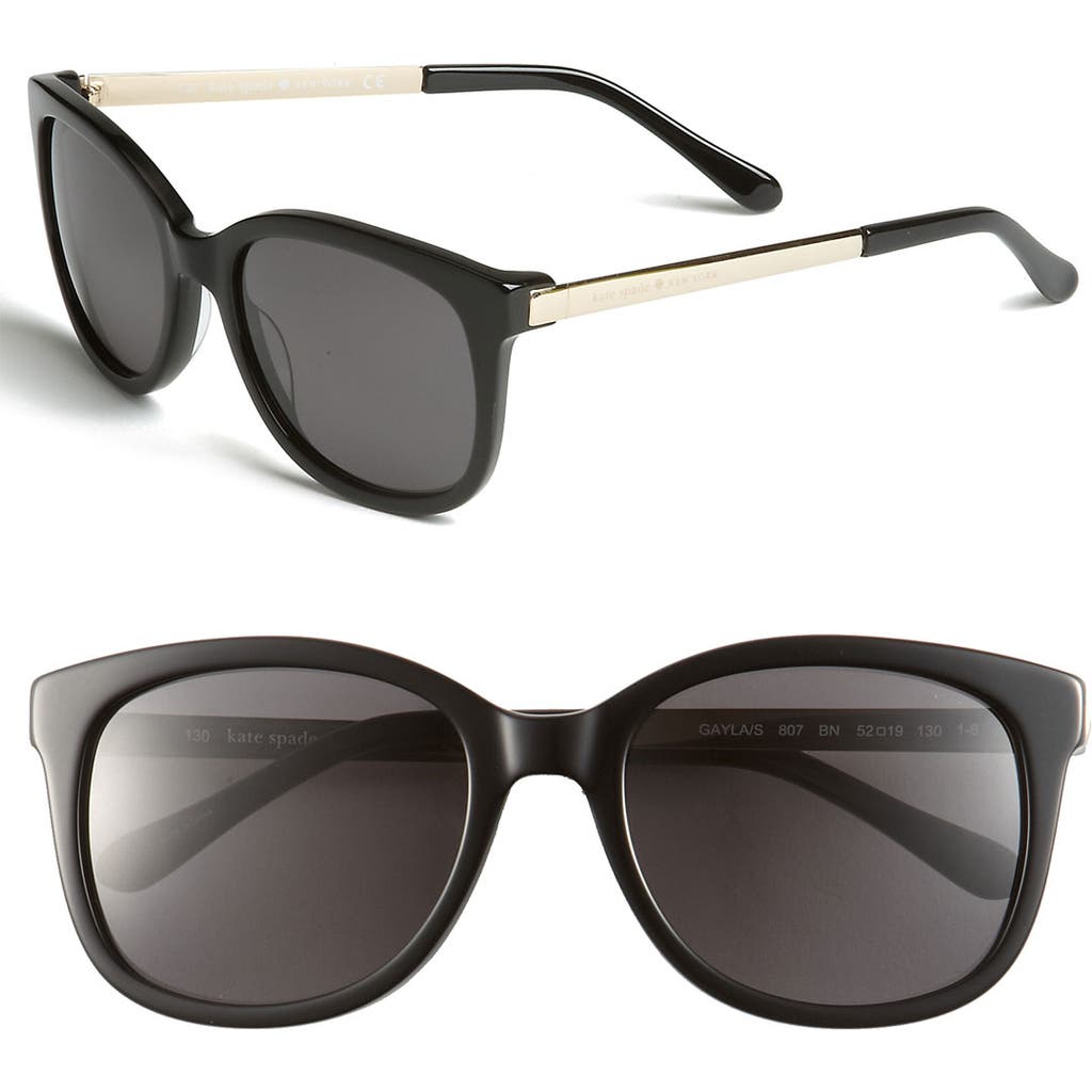 Kate Spade New York 'gayla' 52mm Sunglasses In Black
