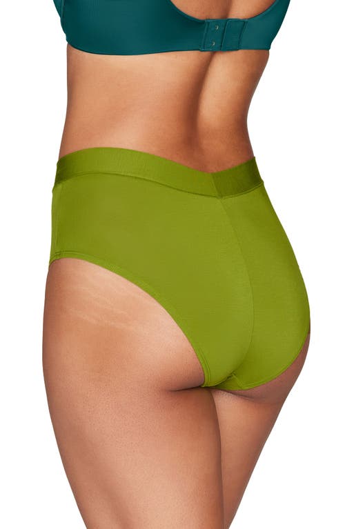 Shop Cuup The Highwaist High Cut Modal Briefs In Leaf