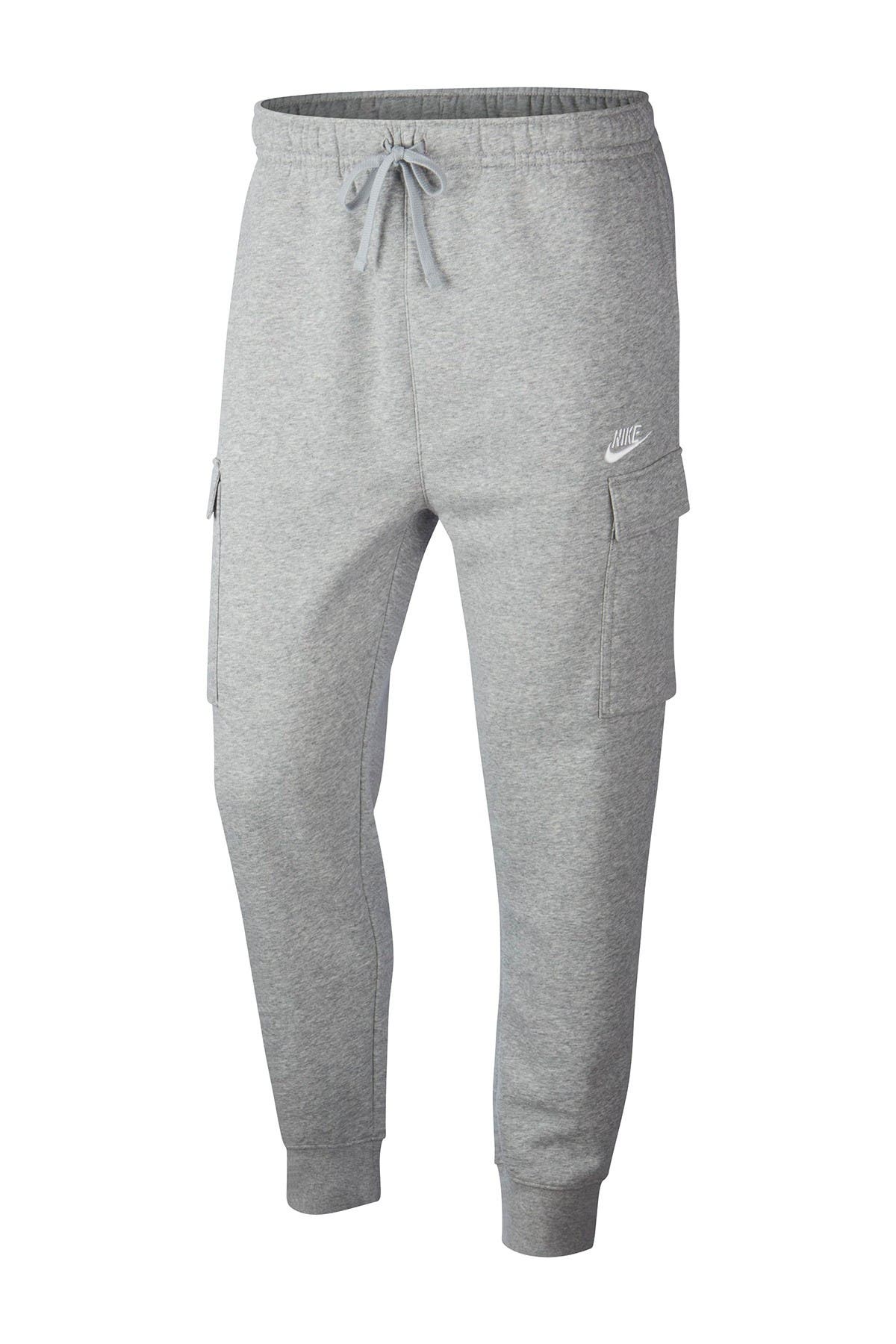 mens nike fleece cargo joggers