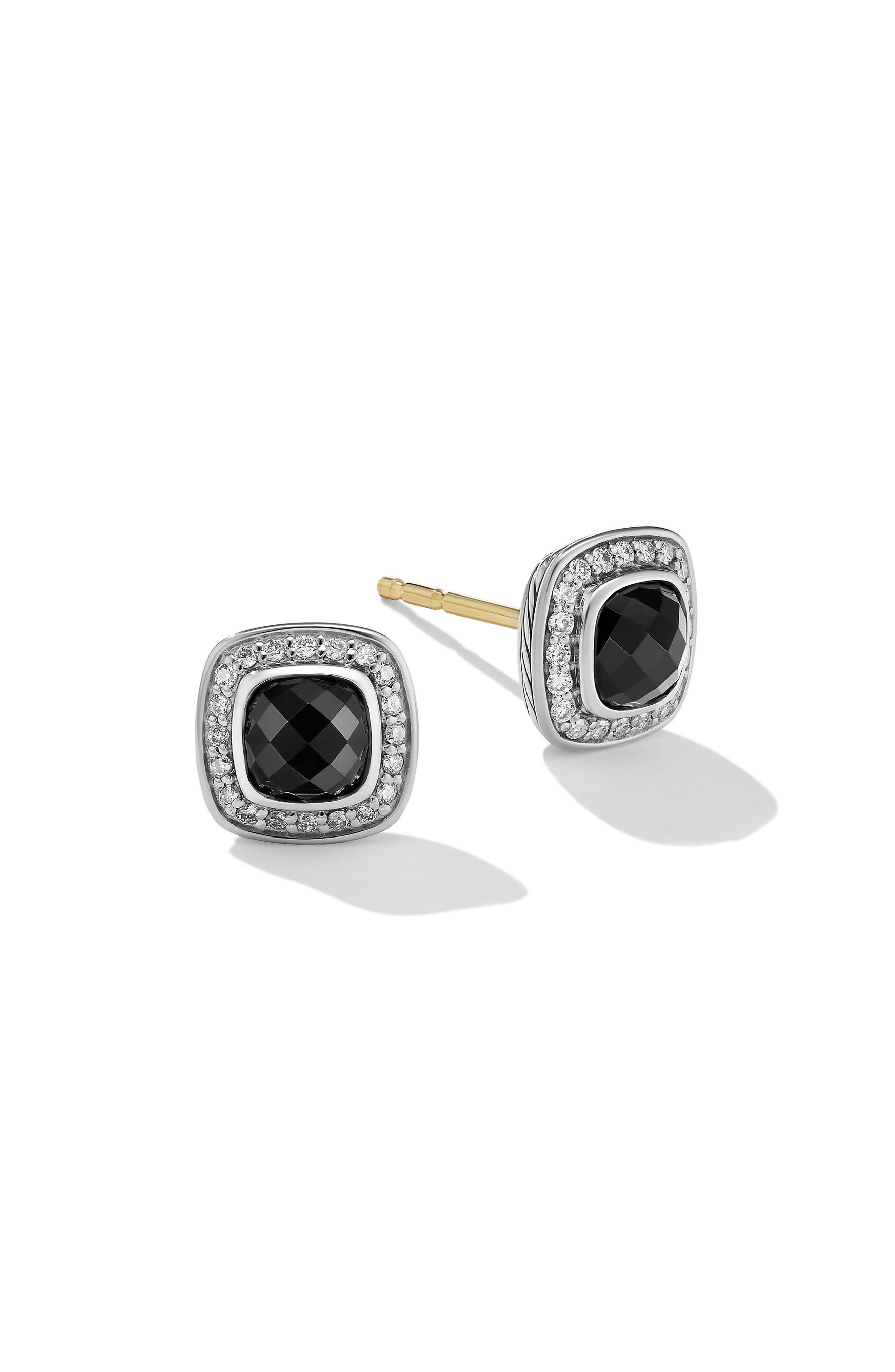 onyx black earrings