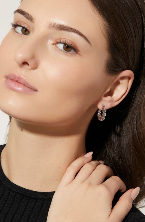 Ana Luisa Twisted Hoop Earrings In Silver