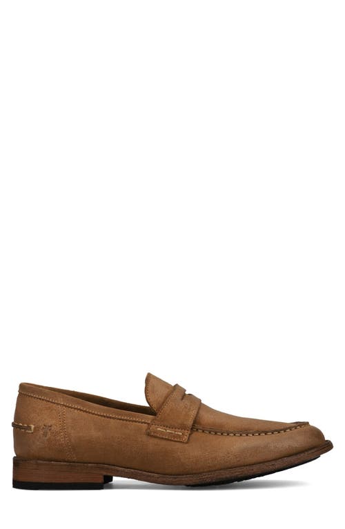 Frye Tyler Penny Loafer In Almond