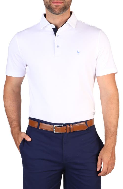 Tailorbyrd Solid Modal Blend Polo In White