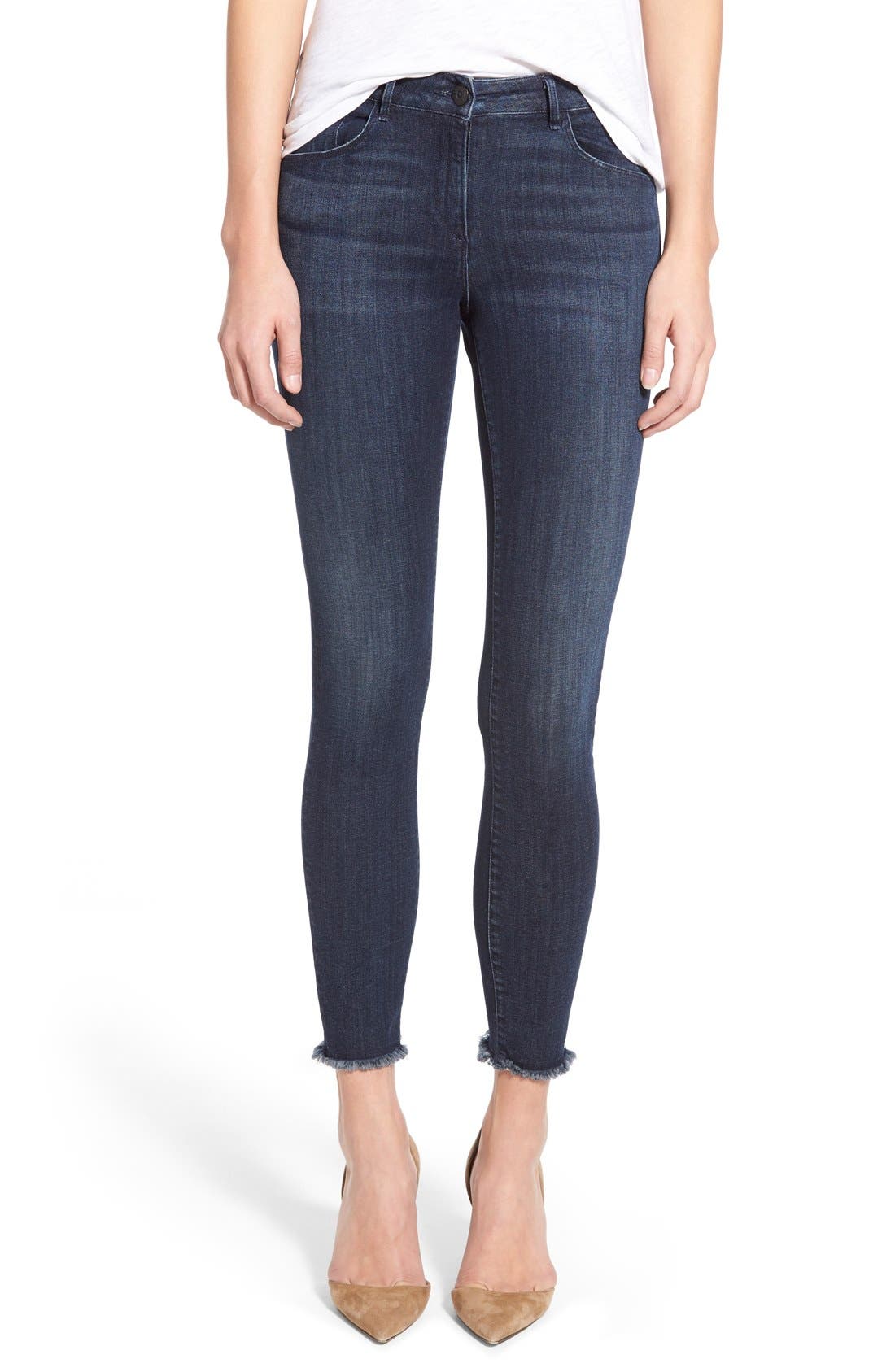 3x1 NYC Mid Rise Crop Jeans (Diver) Nordstrom