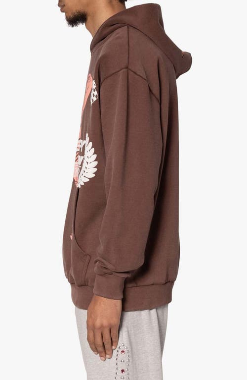 Mnml Shrc Touring Cup Hoodie In Brown