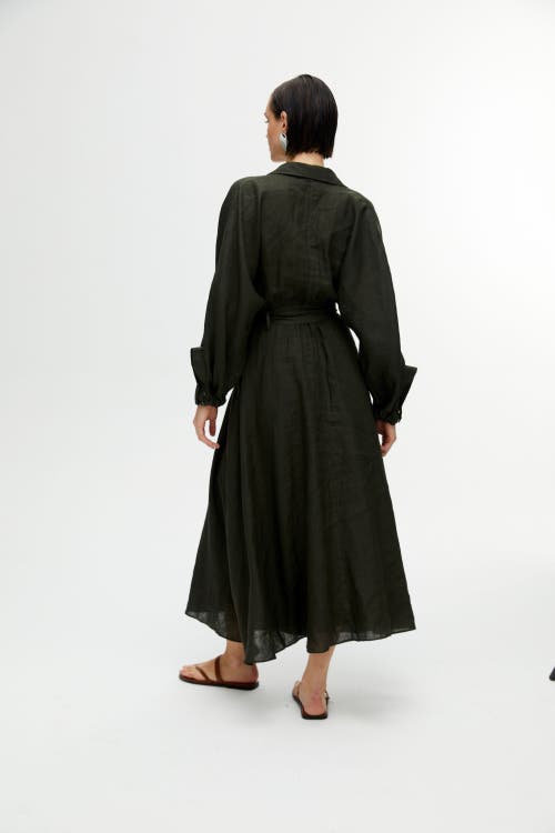 NOCTURNE NOCTURNE BELTED LONG DRESS 