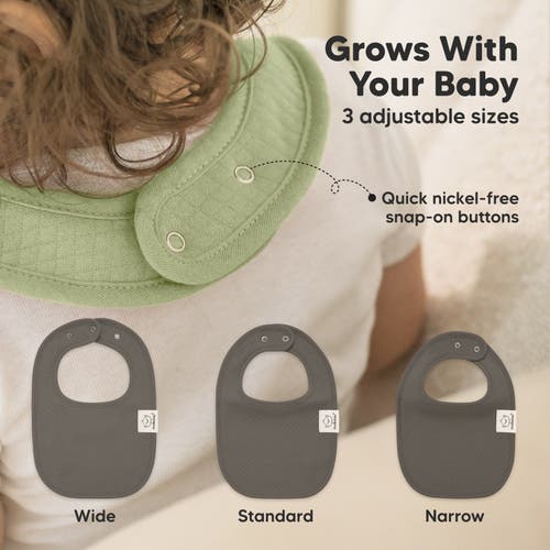 Keababies 8-pack Quin Drool Bibs In Basics