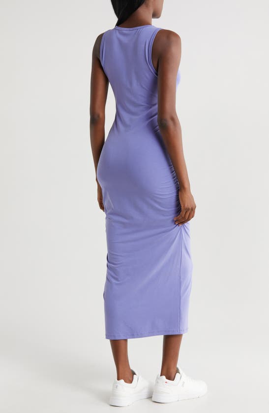 Shop Beyond Yoga Fit The Mood Midi Tank Dress In Indigo