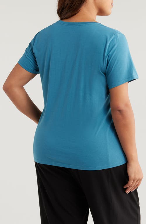 Shop Eileen Fisher Organic Cotton T-shirt In Cascade