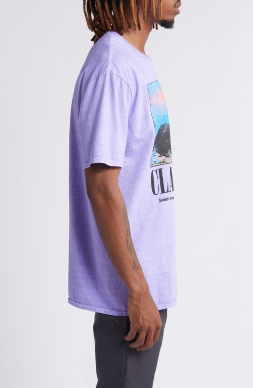 Shop Philcos X Claude Monet Soleil Cotton Graphic T-shirt In Violet Pigment