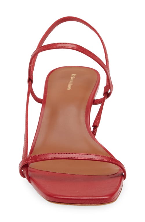 Reformation Serenity Bare Sandal In Scarlet