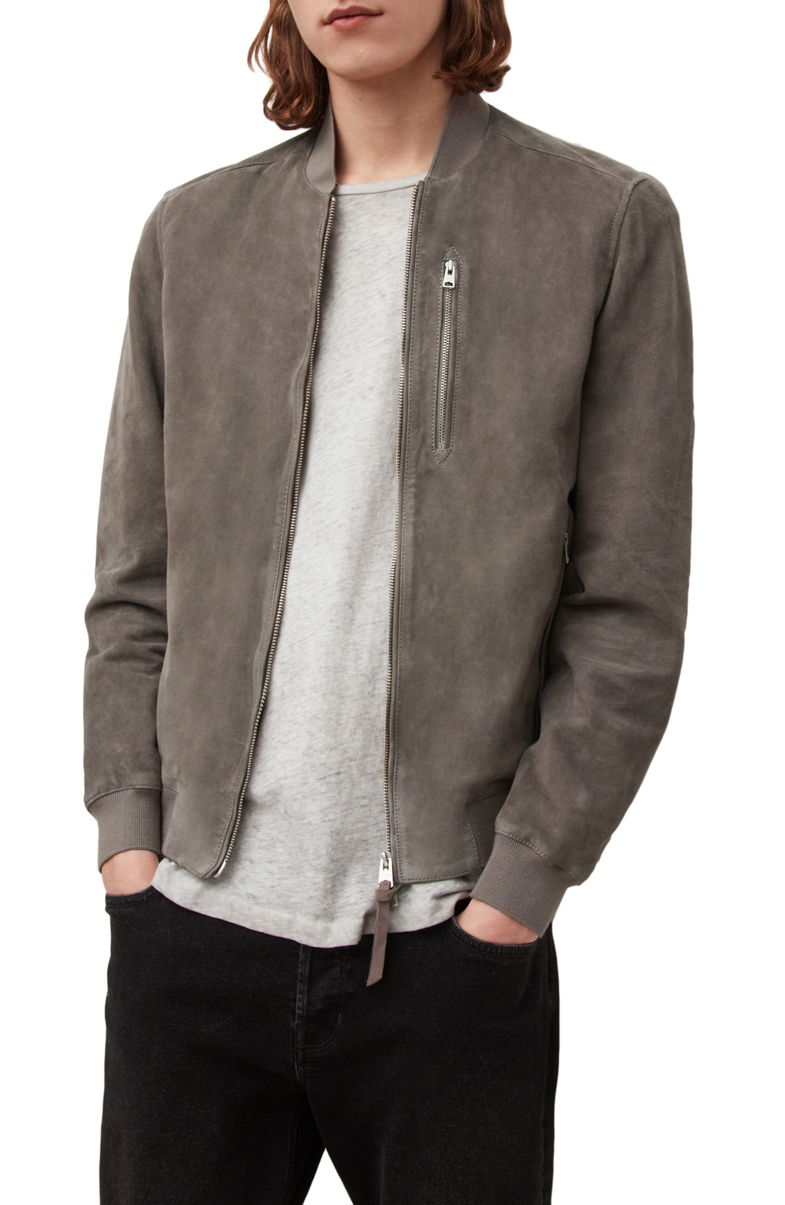 Mens Leather Bomber Jacket | Nordstrom