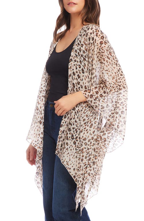 Shop Karen Kane Leopard Print Open Front Jacket