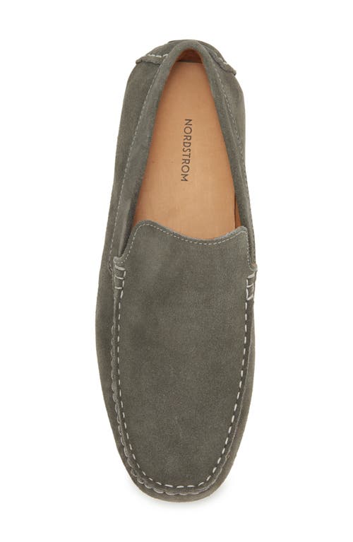 Shop Nordstrom Fletcher Driving Loafer In Grey Steel