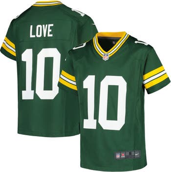 Nike Youth Nike Jordan Love Green Green Bay Packers Game Jersey