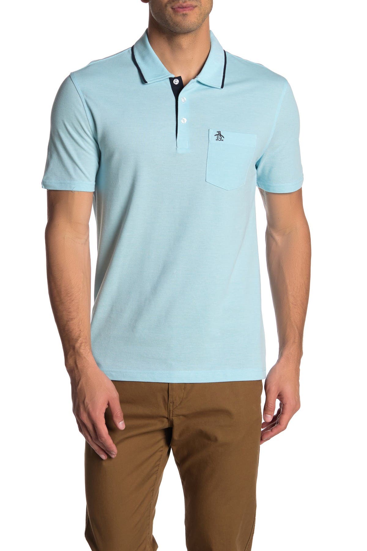 penguin slim fit polo shirt