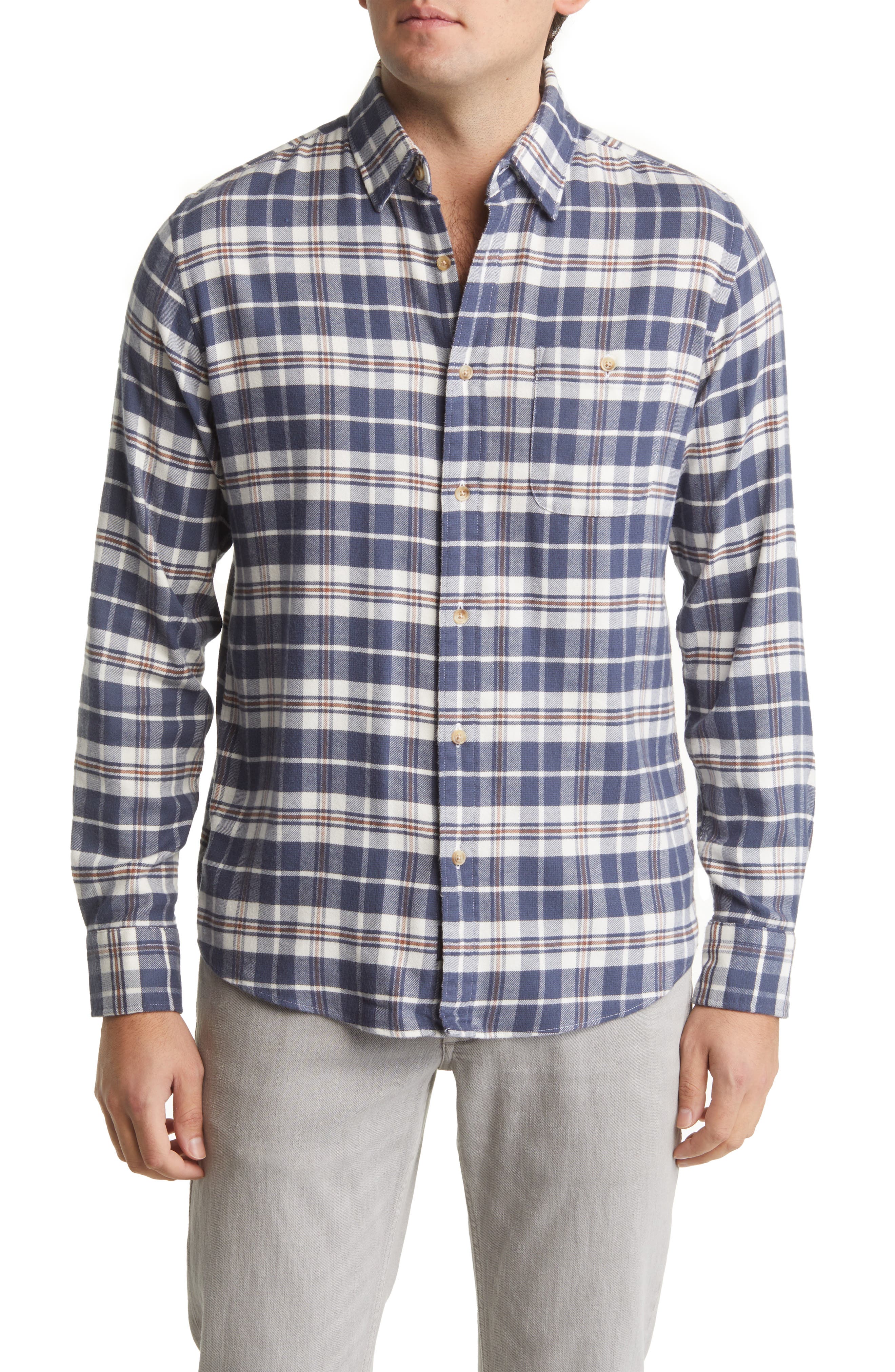 Men's Blue Flannel Shirts | Nordstrom